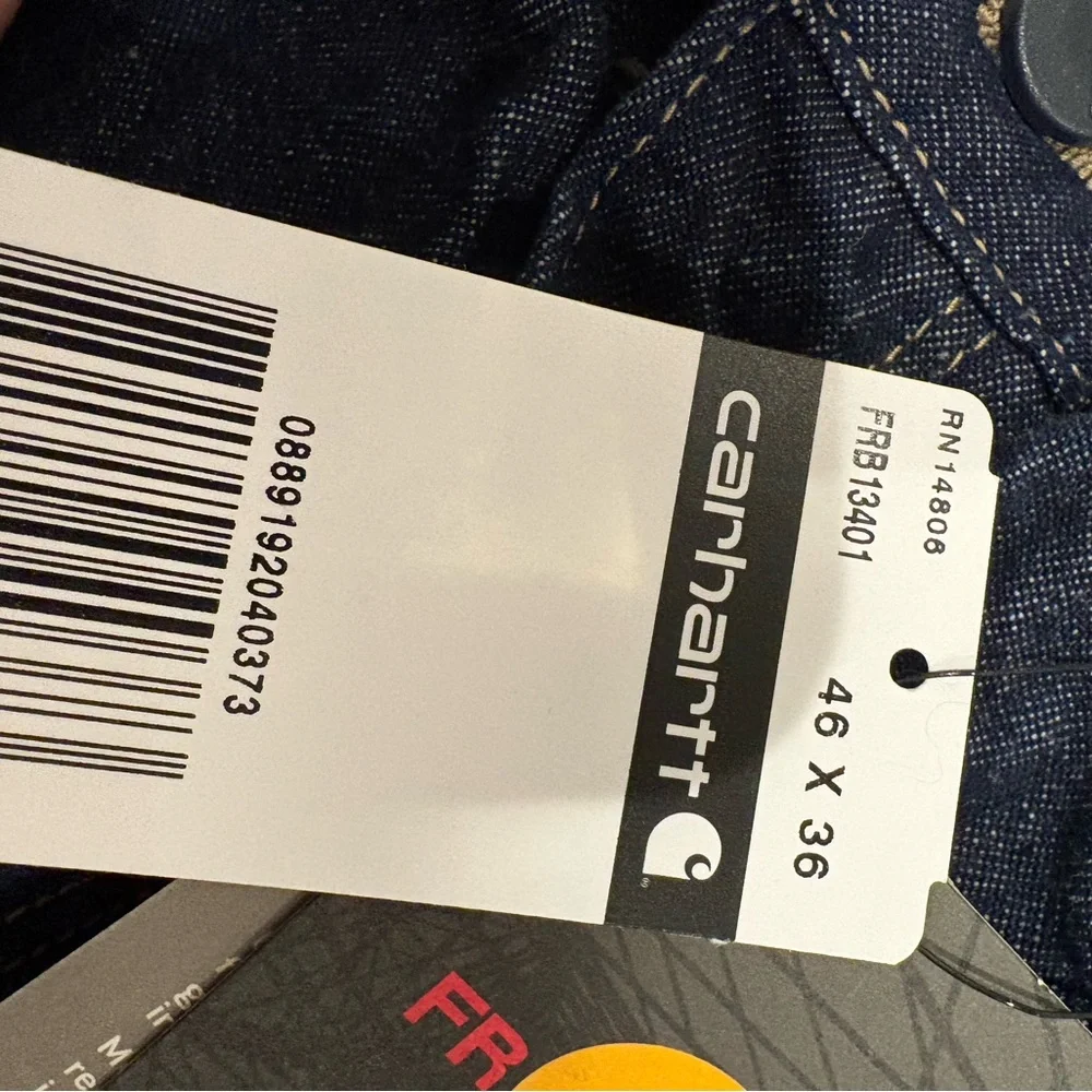 Carhartt Men's big and tall  Denim Jeans size 46x36